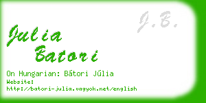 julia batori business card